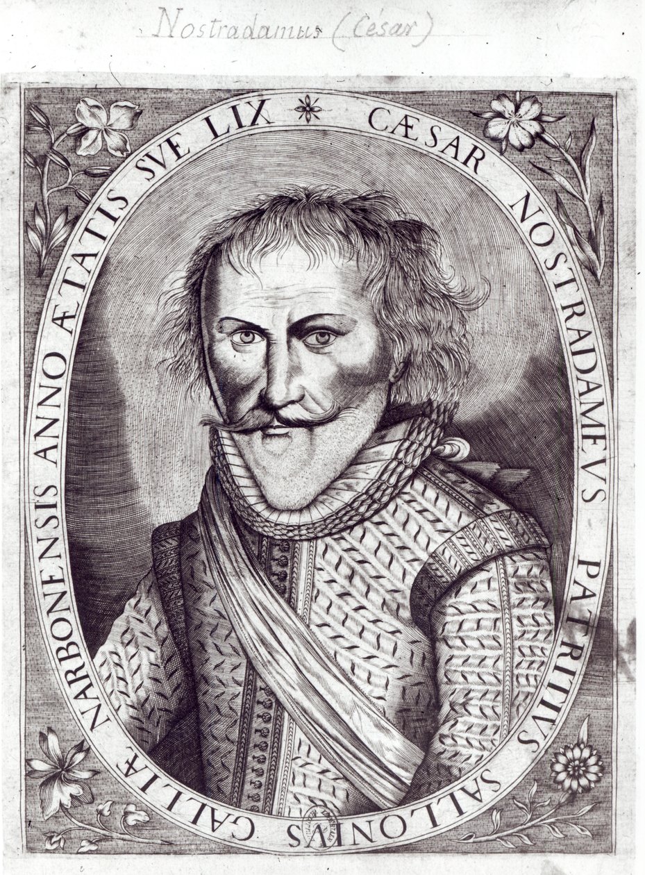 Cesar Nostradamus (1555-1629), 59-vuotias, Michel Nostradamuksen poika, 1614. tekijältä French School