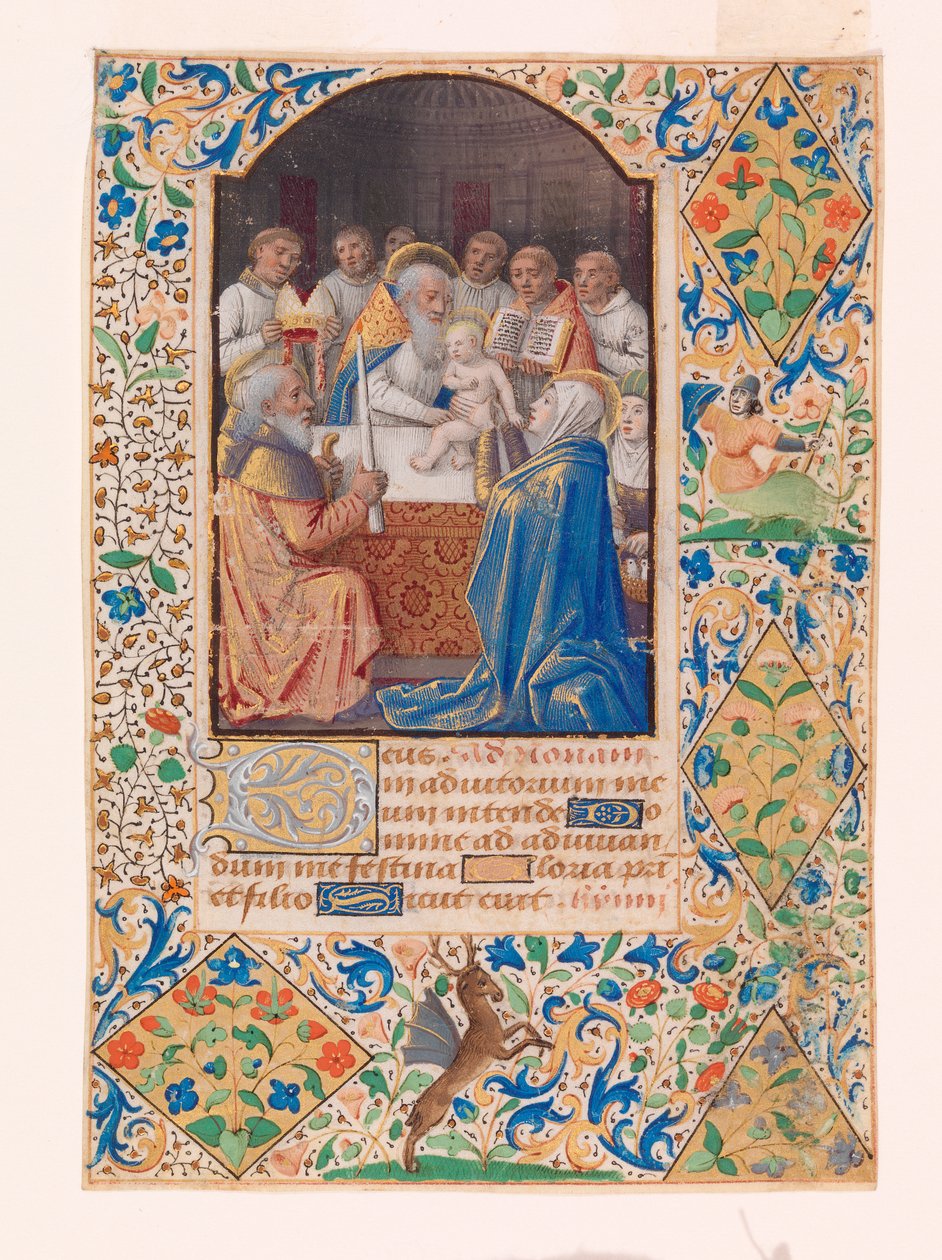 Jeesuksen ympärileikkaus (wc vellum) tekijältä French School