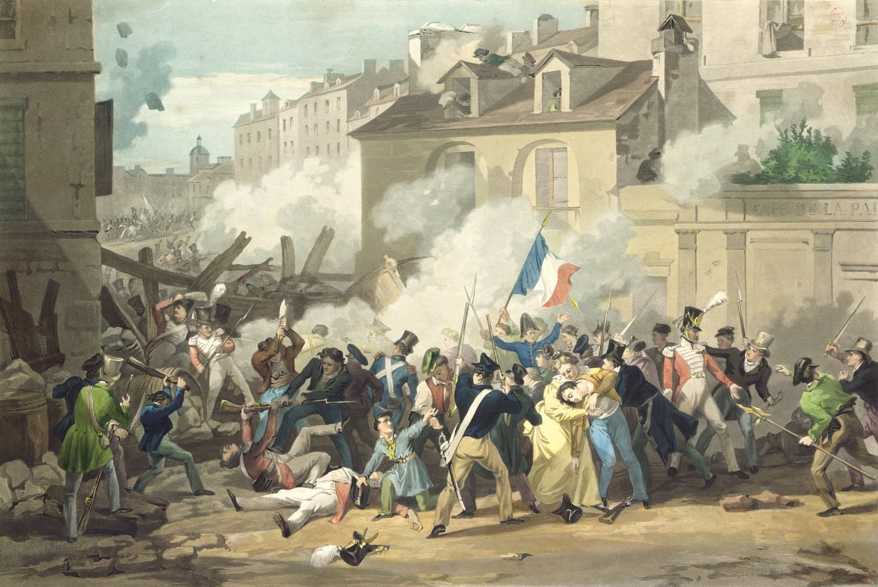 Barrikadin puolustaminen, 29. heinäkuuta 1830 tekijältä French School