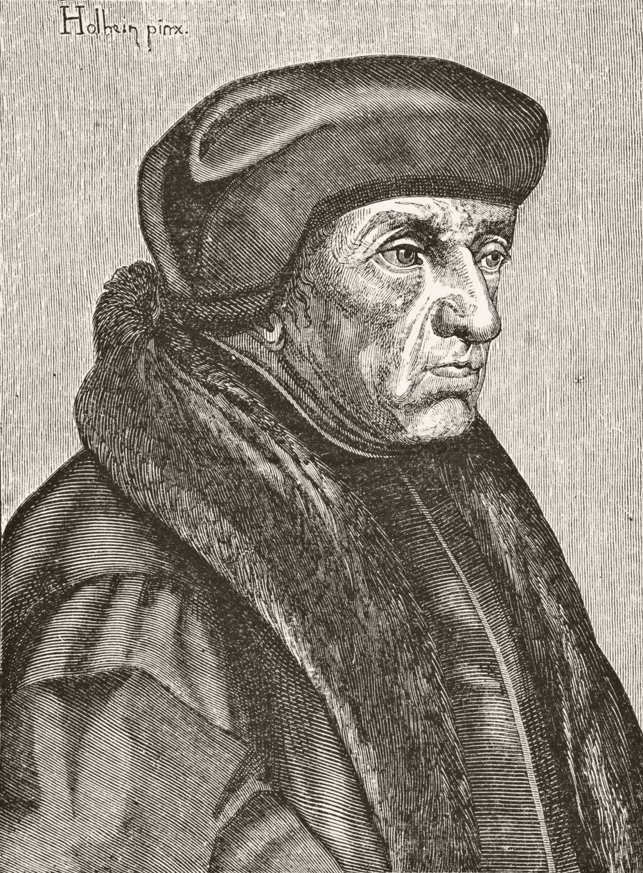 Desiderius Erasmus, Paul Lacroixin (1806-84) teoksesta Tiede ja kirjallisuus keskiajalla, julkaistiin Lontoossa 1878 tekijältä French School