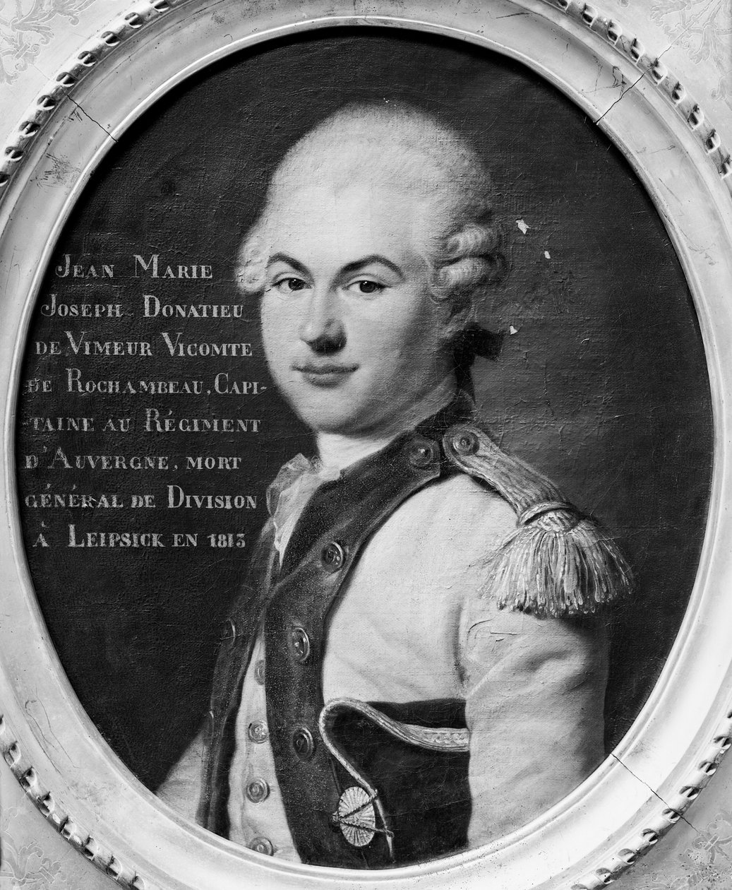 Donatien Marie Joseph de Vimeur (1755-1813) Vicomte de Rochambeau tekijältä French School