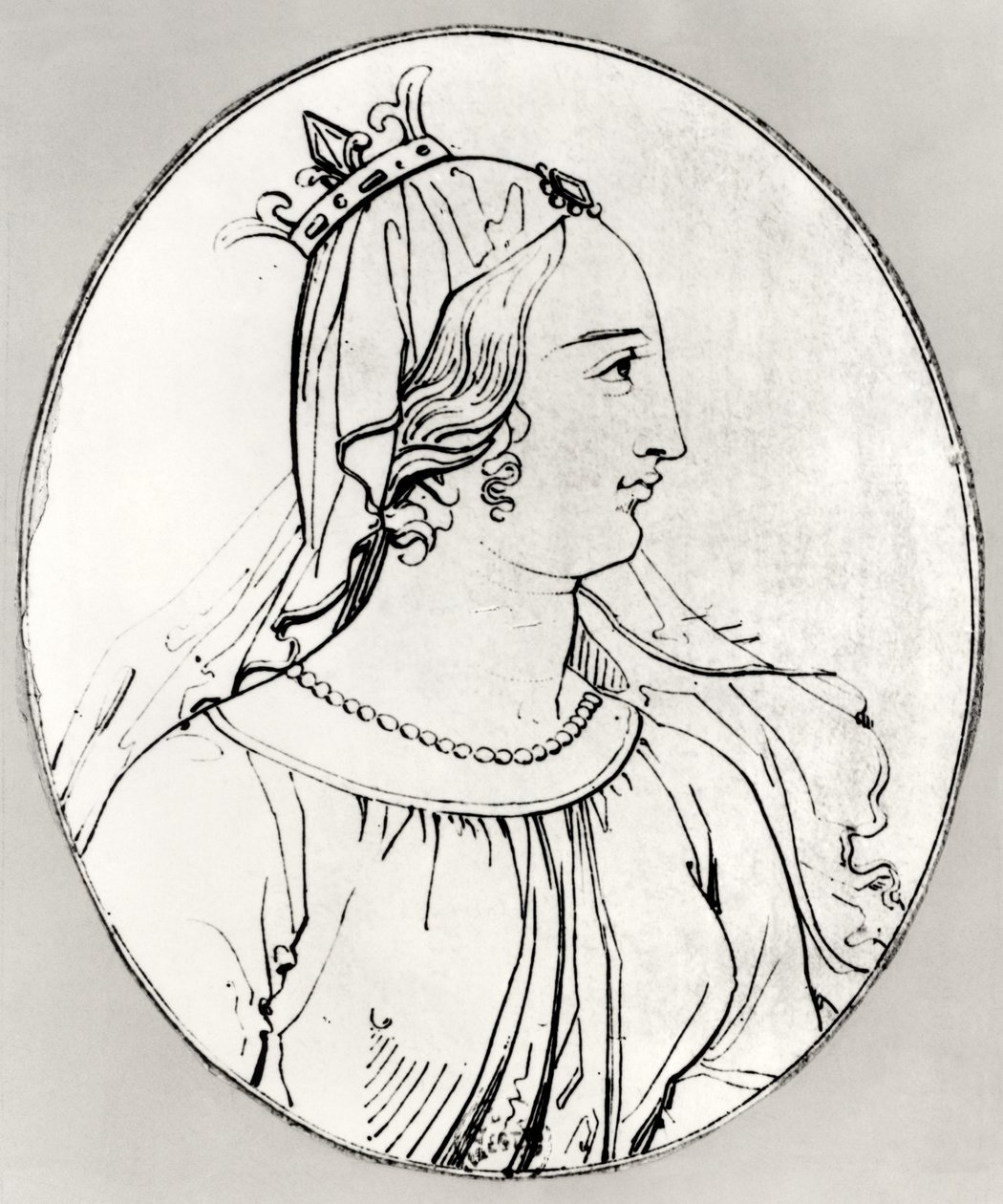 Eleanor of Aquitaine (n. 1122-1204) (yksityiskohta 158139) tekijältä French School