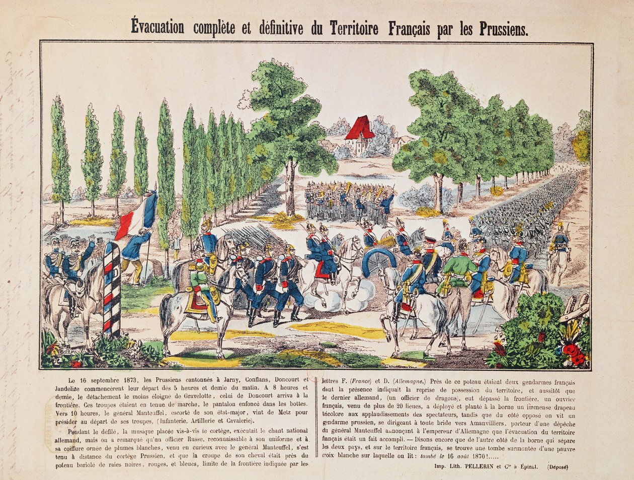 Preussilaiset evakuoivat Ranskan alueen 16. syyskuuta 1873 tekijältä French School