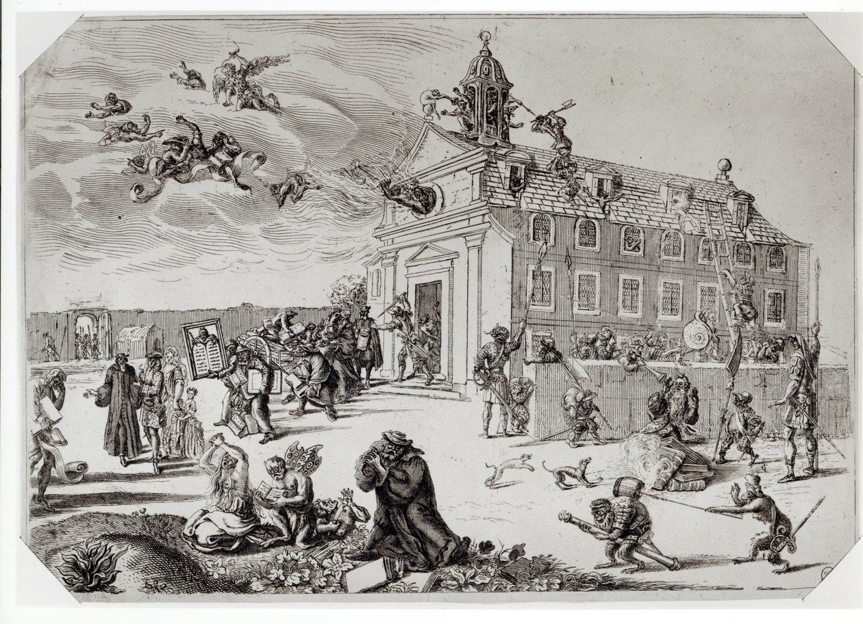 Tuli Charentonin temppelissä, noin 1685 tekijältä French School