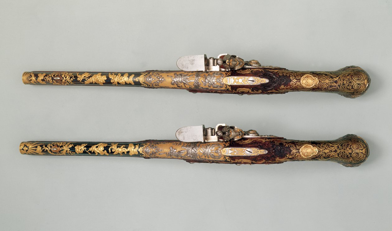 Flintlock-pistoolit, n. 1690 tekijältä French School