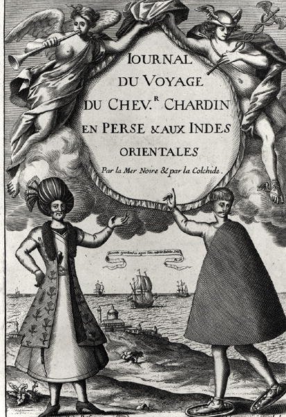 Journal des Voyages du Chevalier Chardinin kärpäslehti, 1686 tekijältä French School