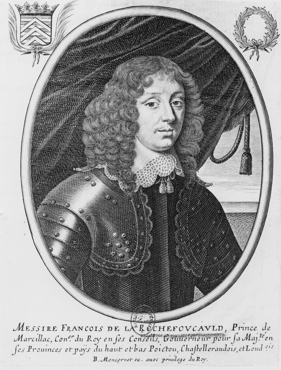 Francois VI (1613-80) Rochefoucauldin herttua, Marcillacin prinssi tekijältä French School