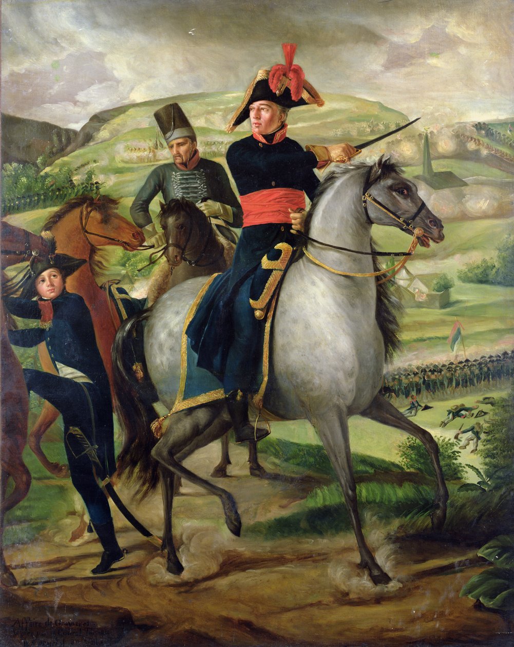 Kenraali Louis Marie Turreau de Garambouville (1756-1816) Gravieres Affairissa, 1800 (katso myös 160490) tekijältä French School