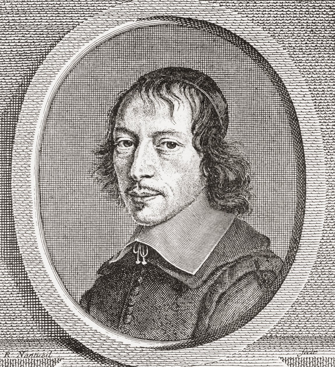 Gilles Ménage, 1613 1692. 1600-luvun ranskalainen tutkija. Les Heures Libres, julkaistu 1908. tekijältä French School
