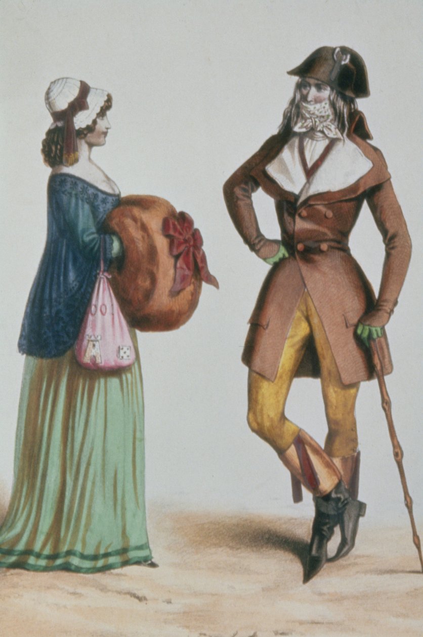 "Incroyable et Merveilleuse", n. 1775 (värikaiverrus) tekijältä French School