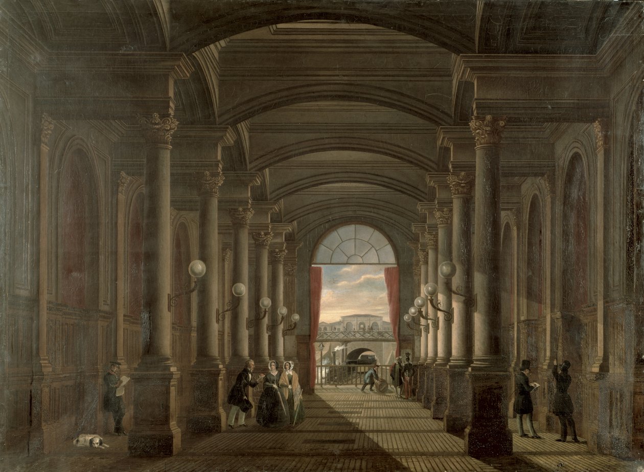 Gare Saint-Lazaren sisätilat tekijältä French School