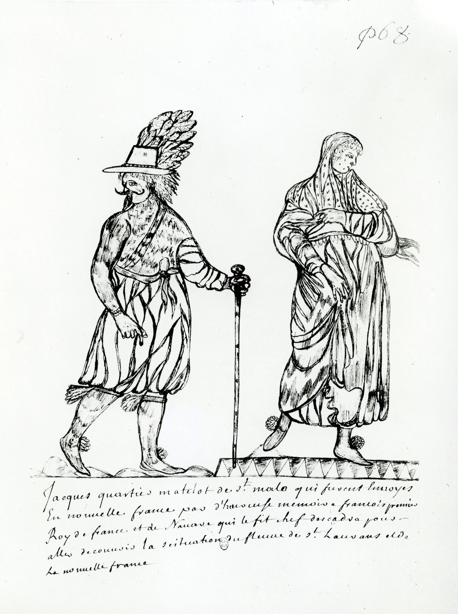 Jacques Cartier (1491-1557) "Raretes des Indes sauvages", Codex Canadiensis tekijältä French School