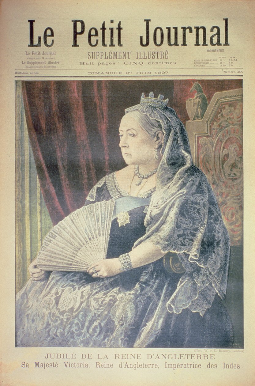 Englannin kuningattaren juhlavuosi, Le Petit Journal -lehden etukansi, 27. kesäkuuta 1897 (ks. myös 116065). tekijältä French School