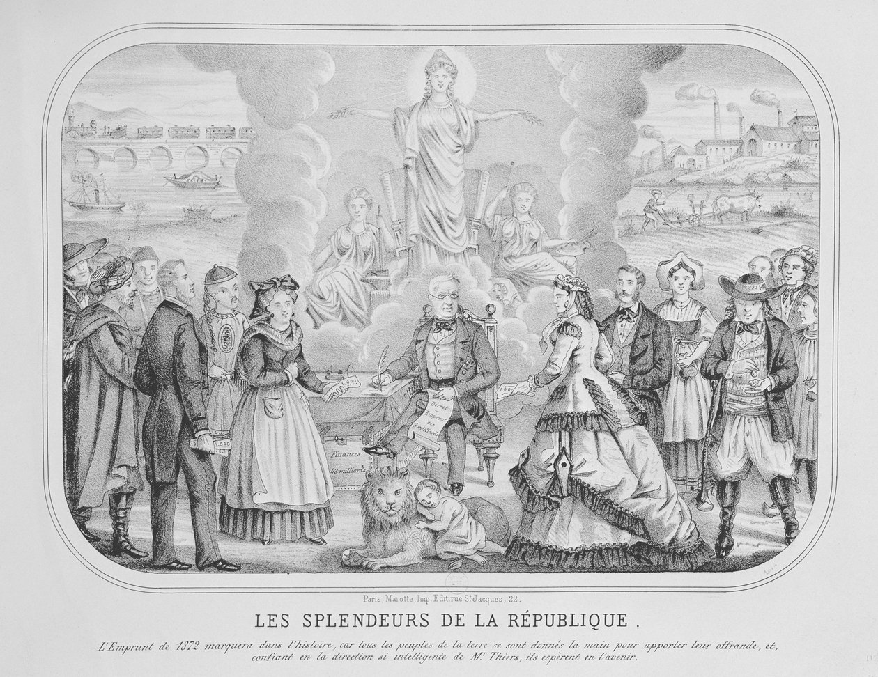 "Les Splendeurs de la Republique" ("Tasavallan loistot"), 1872 tekijältä French School