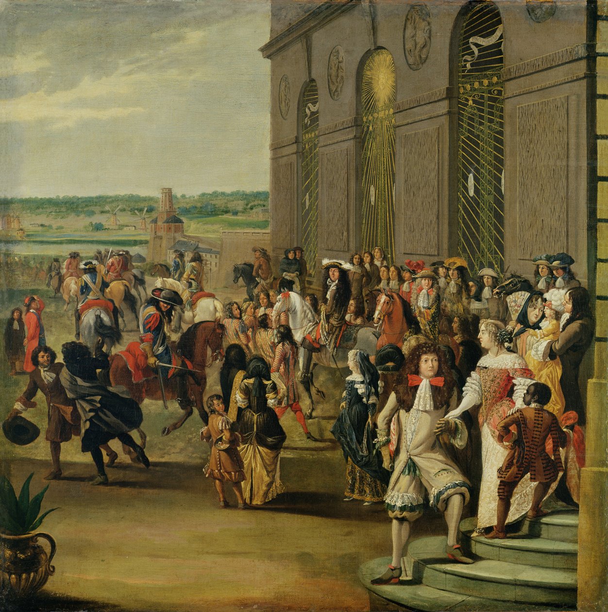 Ludvig XIV (1638-1715) Thetisin luolan edessä Versailles