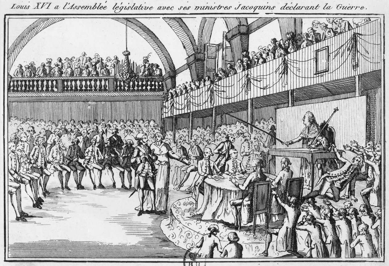 Ludvig XVI julisti sodan Itävallalle 20. huhtikuuta 1792 tekijältä French School