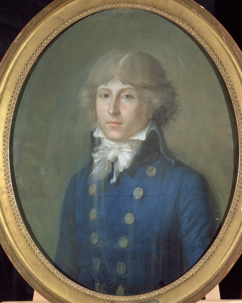 Louis de Saint-Just (1767-94) (pastelli paperille) tekijältä French School
