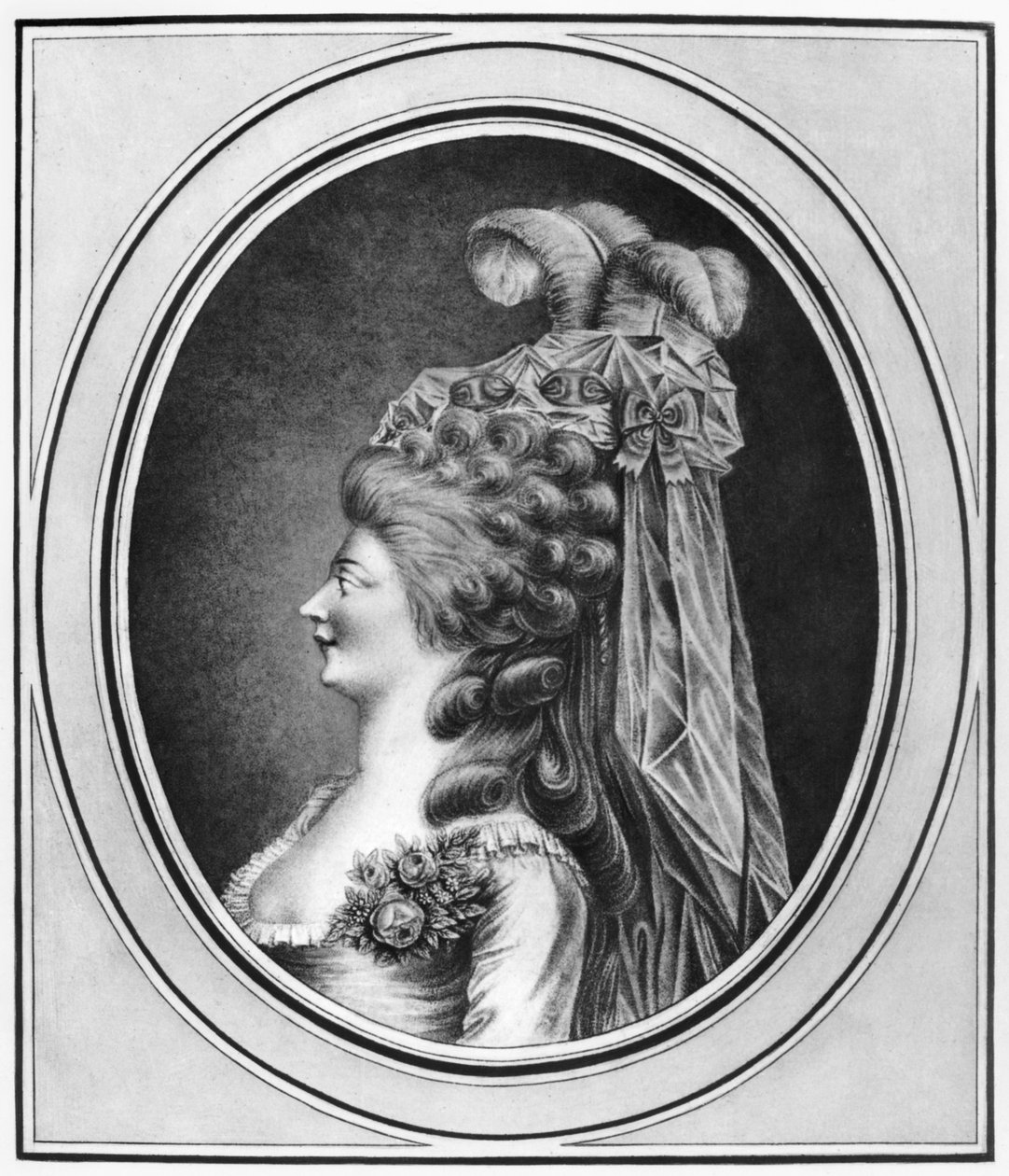 Louise Contat de Parny (1760-1813) Suzannen roolissa Pierre Augustin Caron de Beaumarchaisin (1732-99) elokuvassa "Figaron häät" tekijältä French School