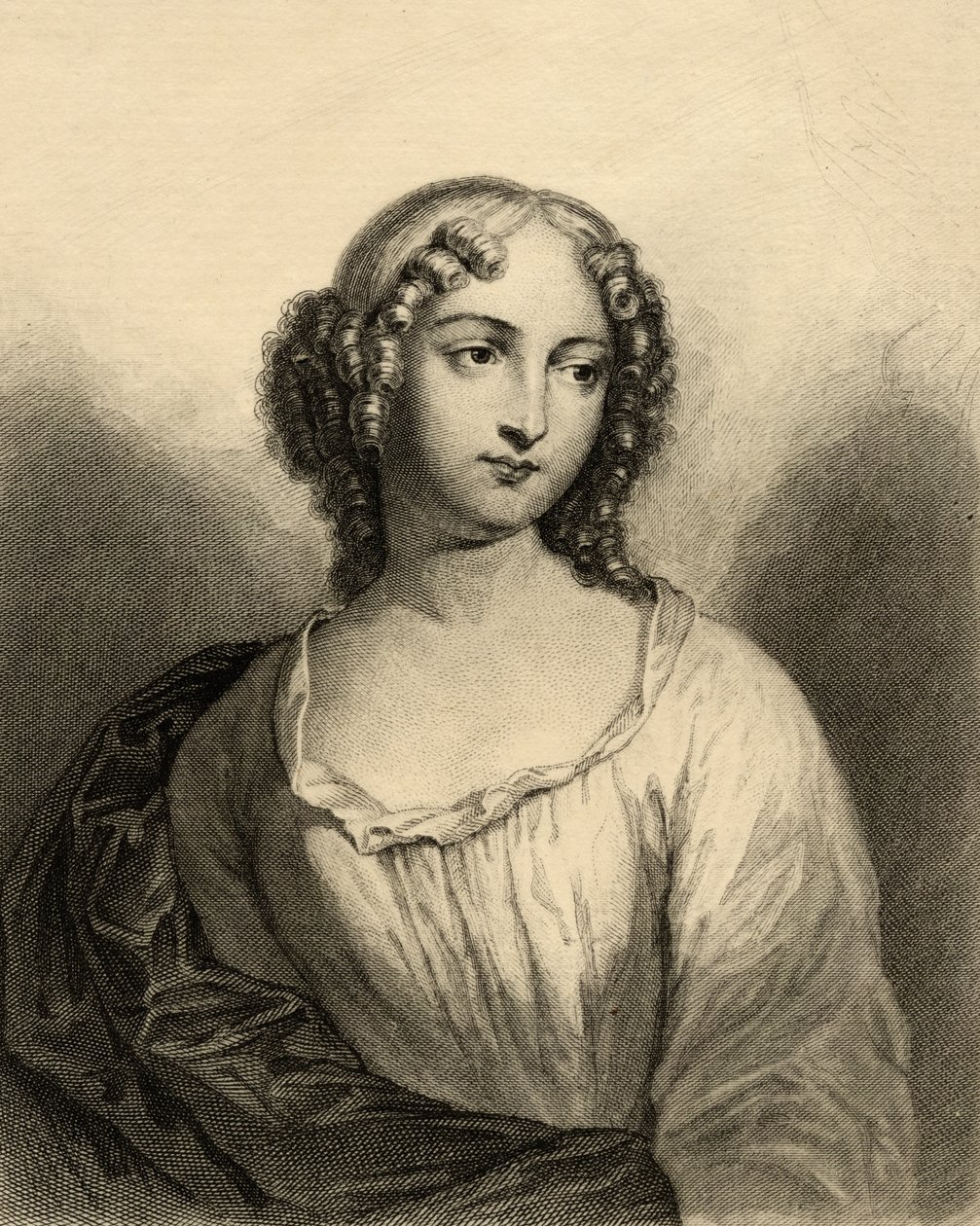 Louise Francoise de La Baume Le Blanc (1644-1710) La Vallieren herttuatar tekijältä French School