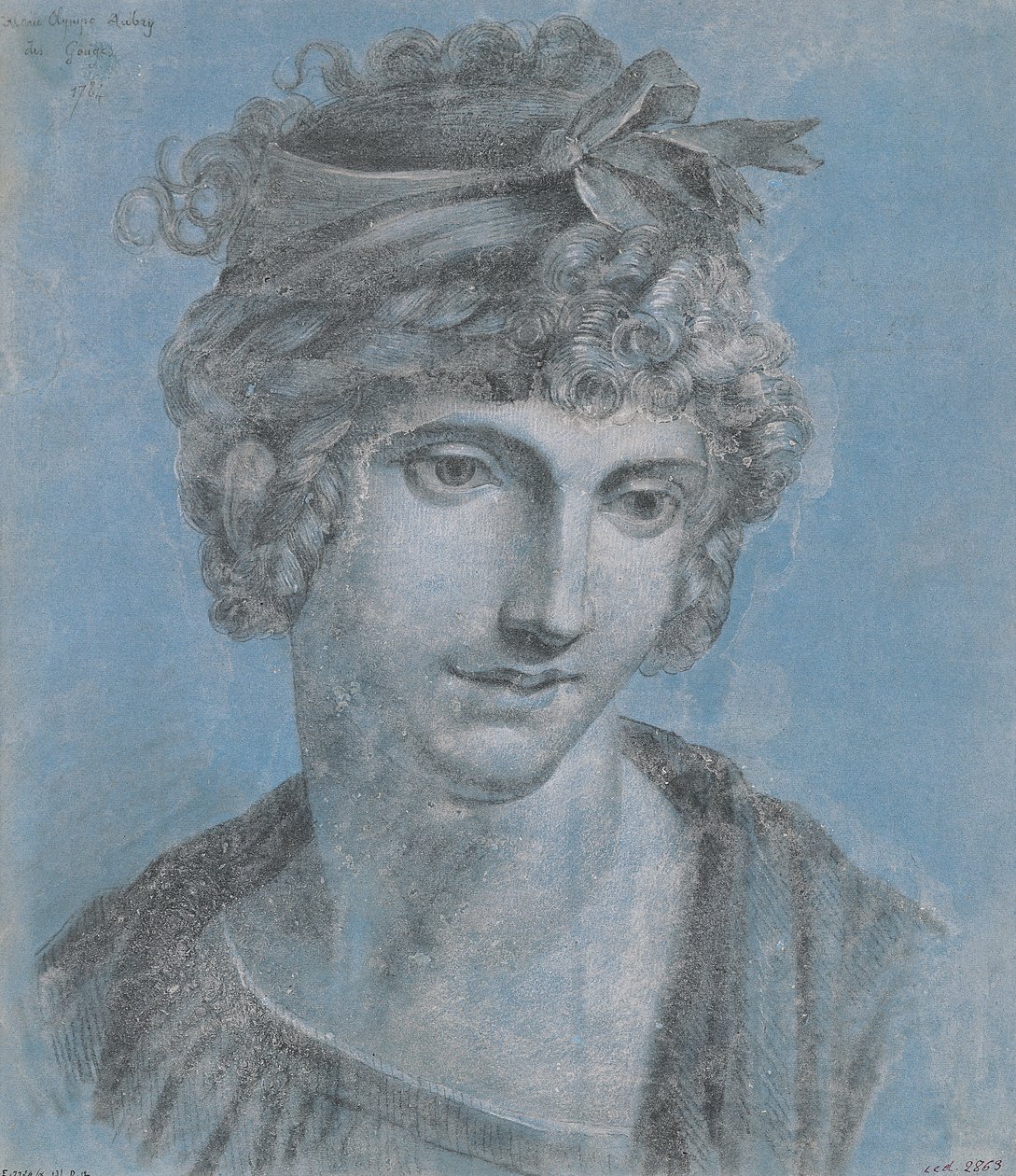 Madame Aubry (1748-93) Olympia of Gouges, 1784 (akvatinta) tekijältä French School