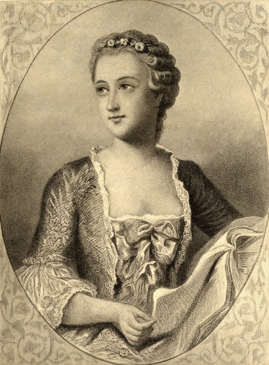 Madame de Pompadour (1721-64) tekijältä French School