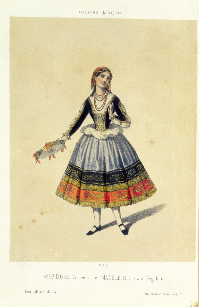 Maddalena, Giuseppe Verdin (1813-1901) Rigolettosta 1885 tekijältä French School