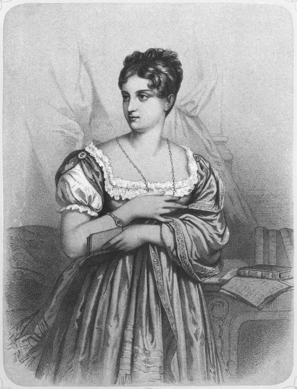 Mademoiselle George, kaiverrus J. Champagne tekijältä French School