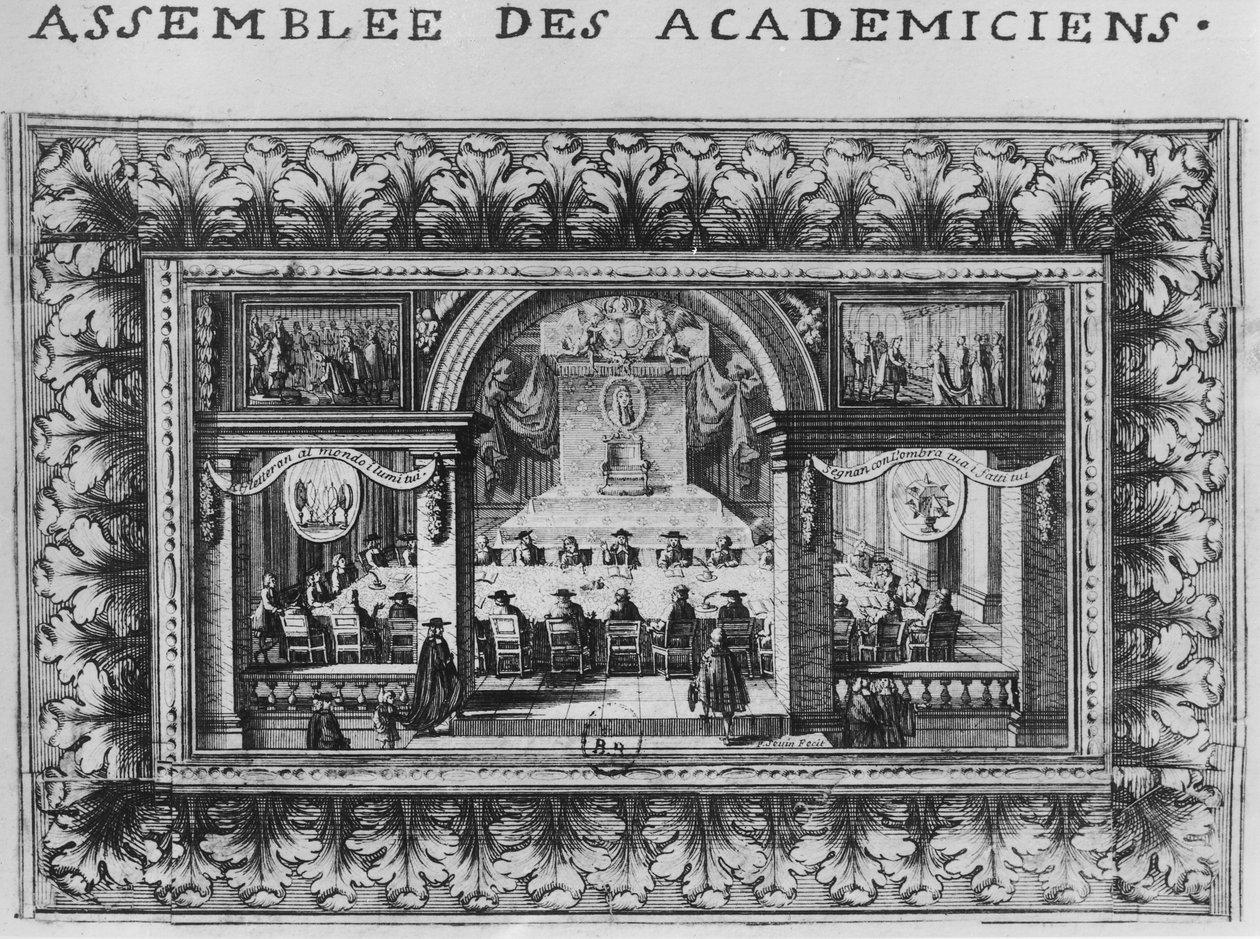 Kokous Academy Francaisessa vuonna 1635 tekijältä French School