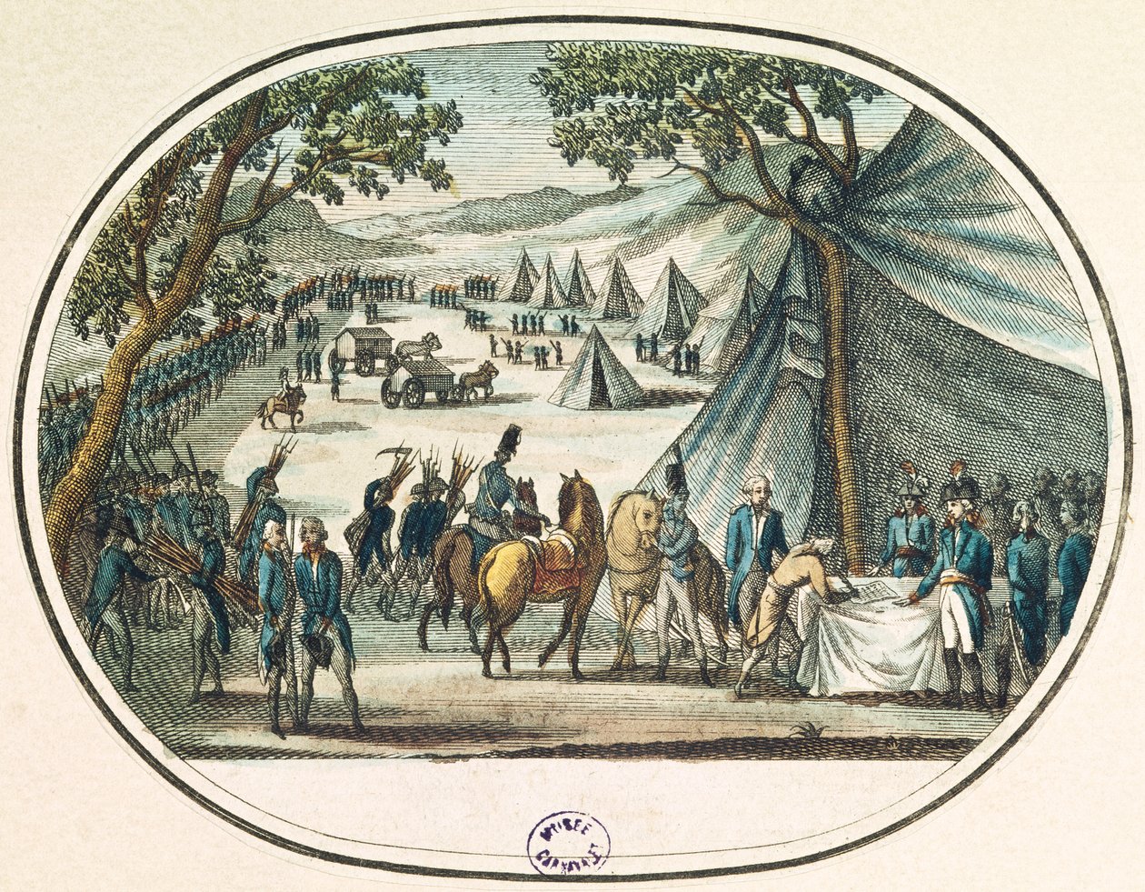 Vendeen rauhoitus, kenraali Hoche (1768-97) 20. huhtikuuta 1795 tekijältä French School