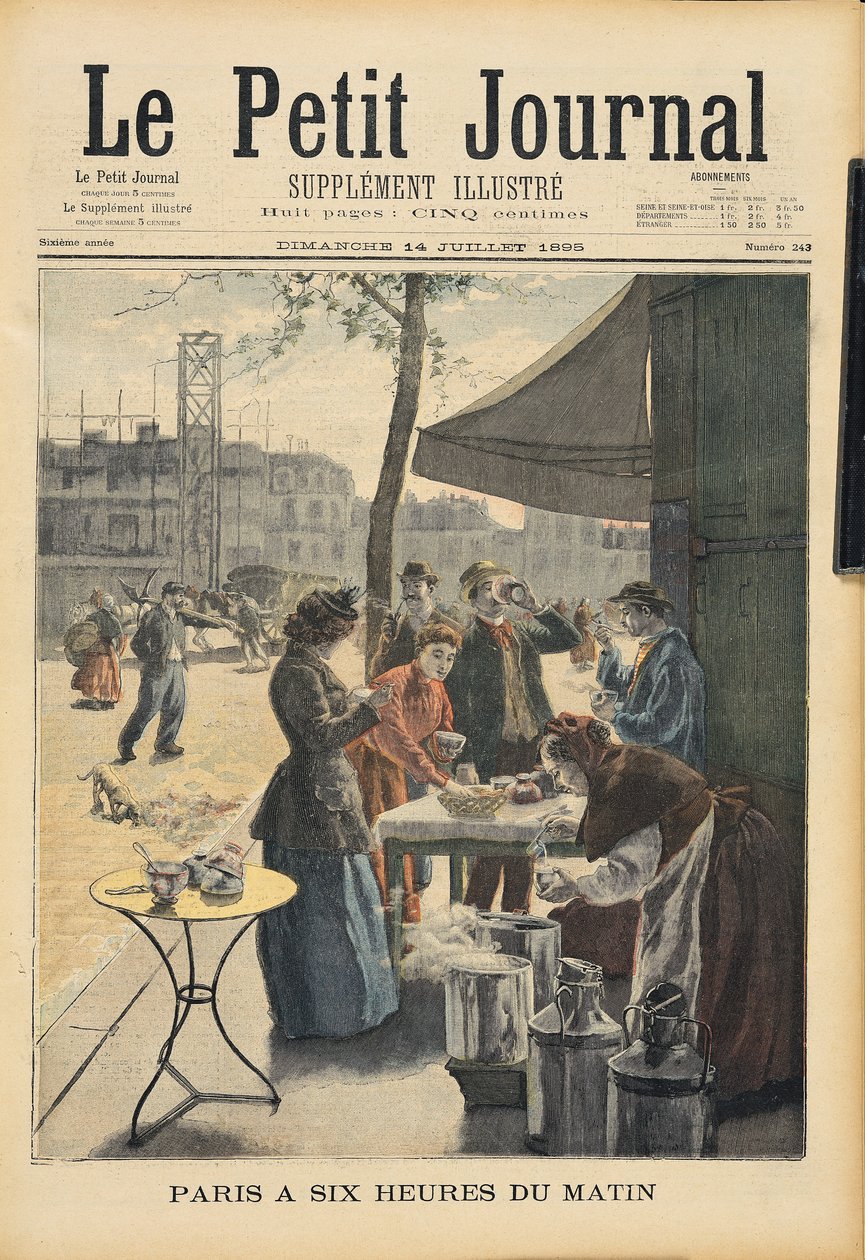 Paris kello kuusi aamulla, "Le Petit Journal", 14. heinäkuuta 1895 tekijältä French School