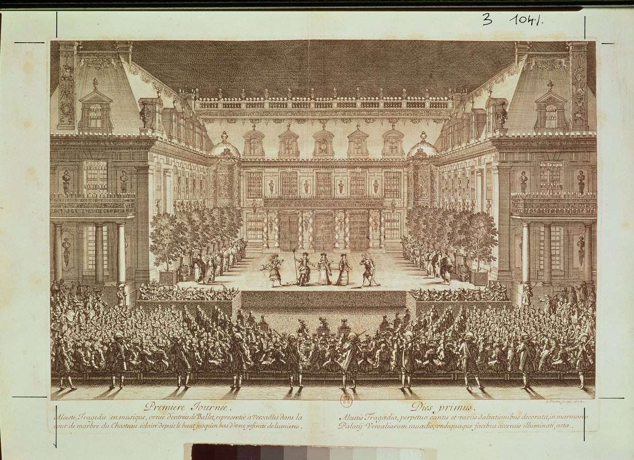 Alceste-oopperan esitys, joka esitetään Chateau de Versailles