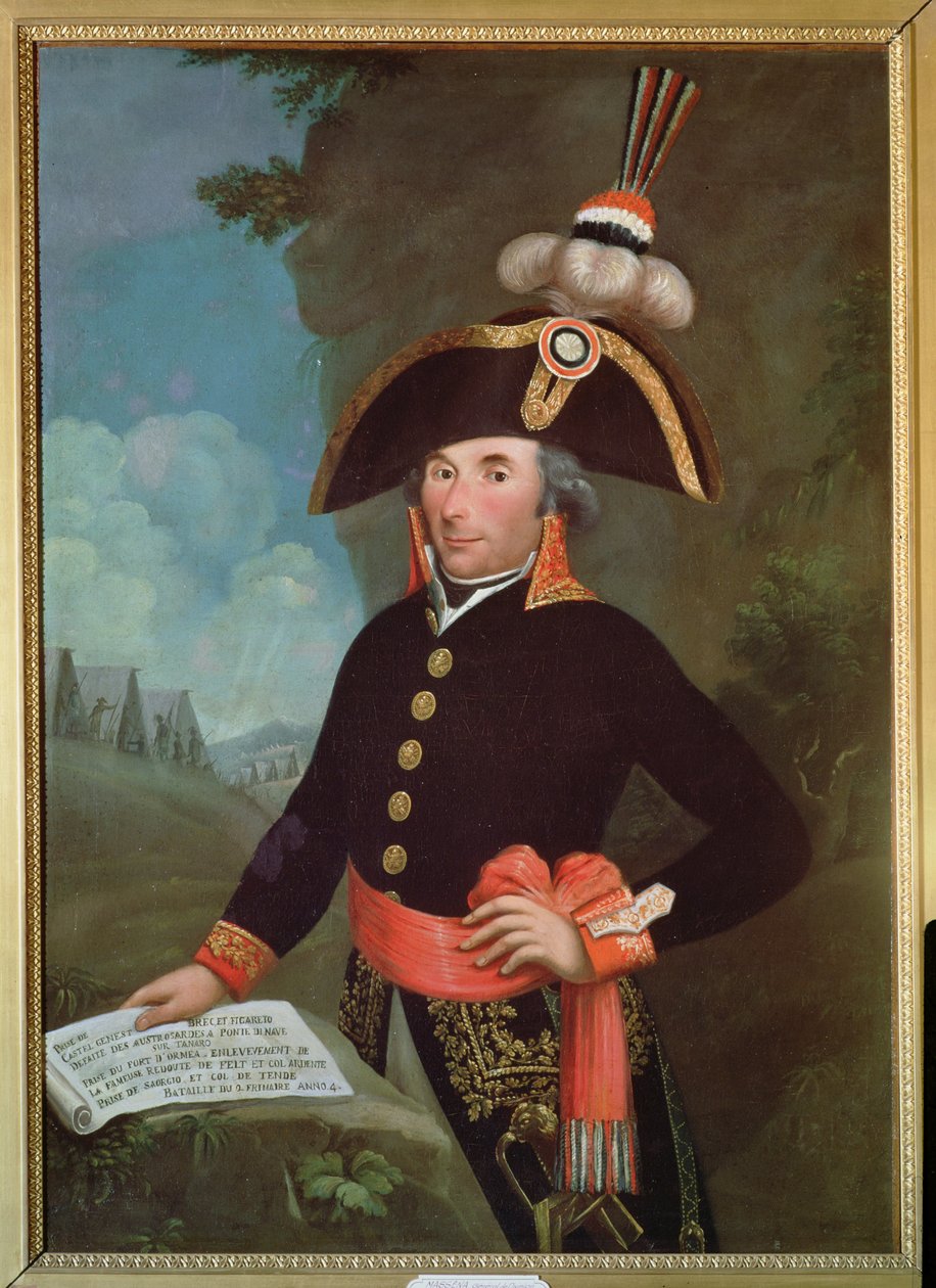 Andre Massenan (1758-1817) muotokuva divisioonan kenraalista, 2 Frimaire, An IV tekijältä French School