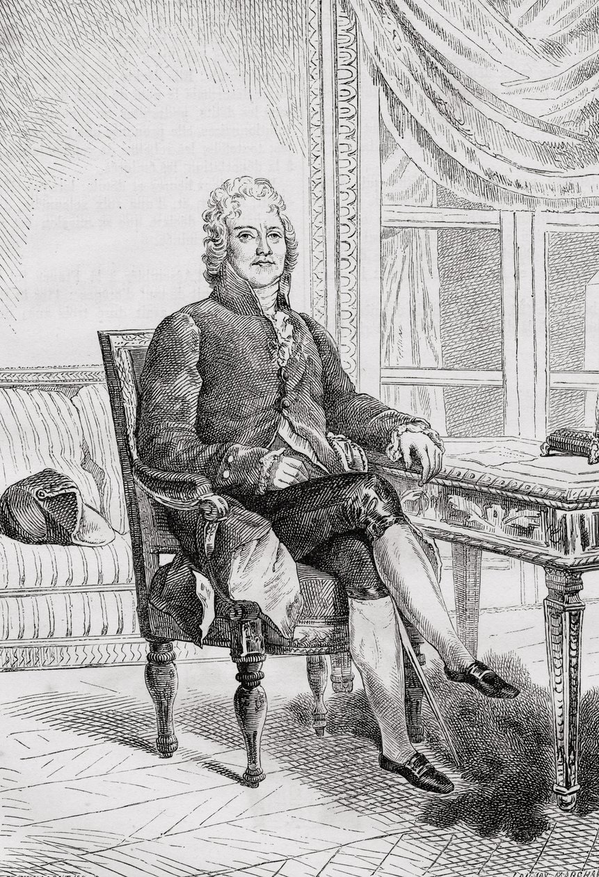 Muotokuva Charles Maurice Talleyrand-Perigordista (1754-1838) tekijältä French School