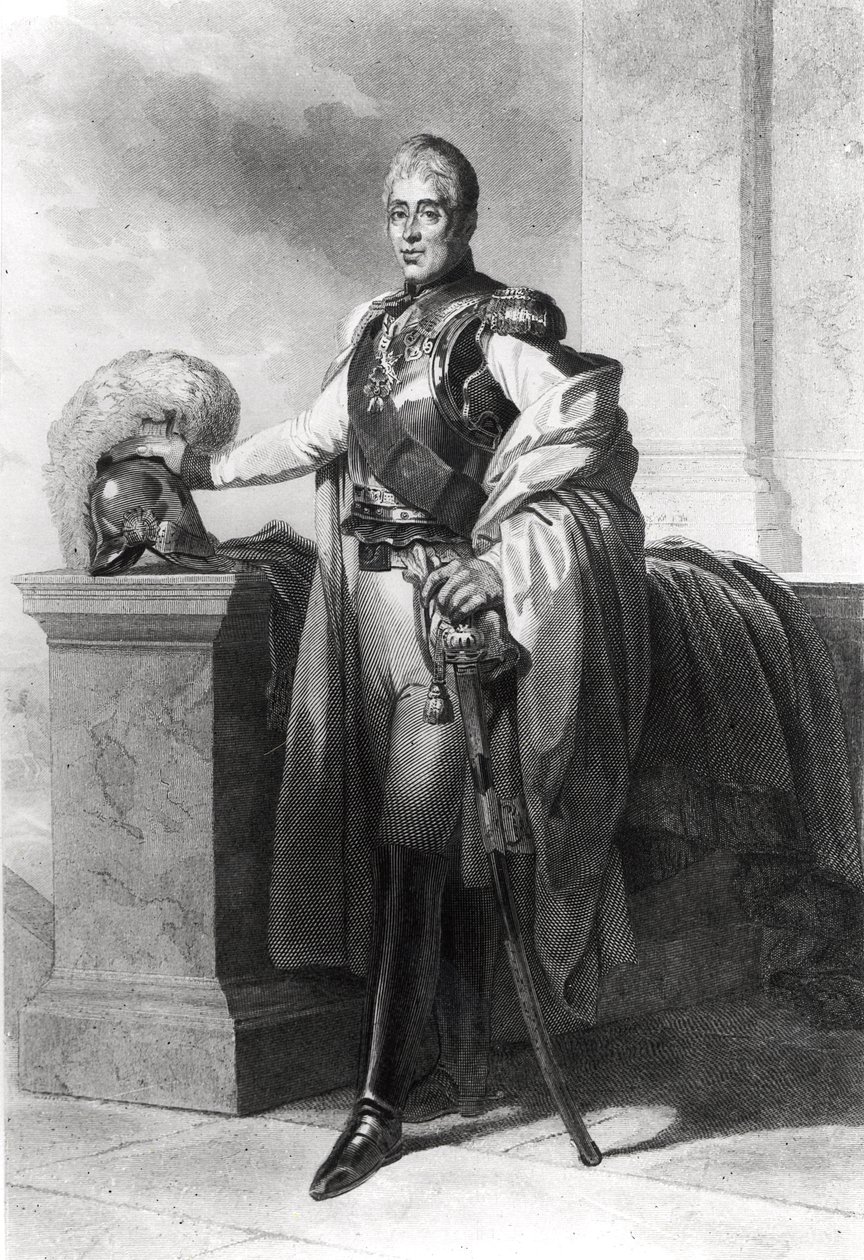Muotokuva Kaarle X:stä (1757-1836), Ranskan ja Navarran kuningas (1824-1830). tekijältä French School