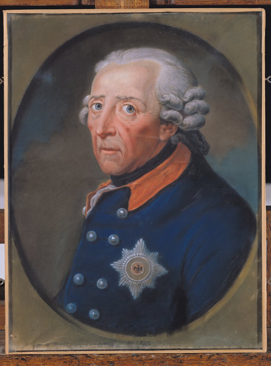 Frederick II:n (1712-86) Suuren muotokuva tekijältä French School