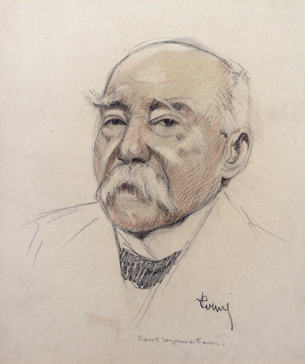 Georges Clemenceaun (1841-1929) muotokuva tekijältä French School