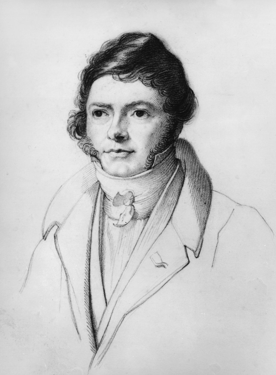 Muotokuva Jean-Francois Champollionista (1790-1832), 1830 tekijältä French School