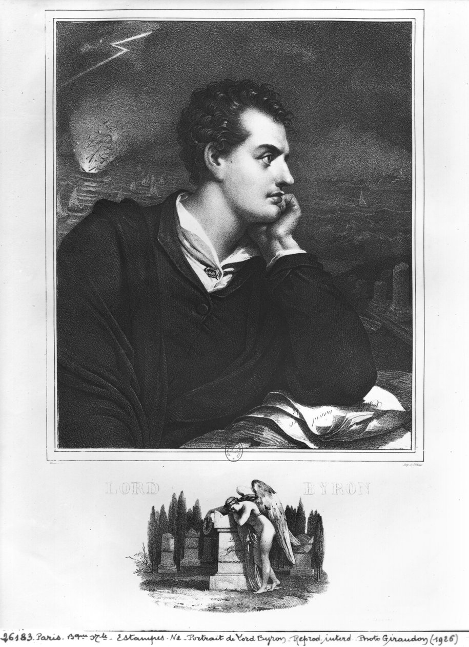 Lordi Byronin muotokuva (1788-1824) tekijältä French School