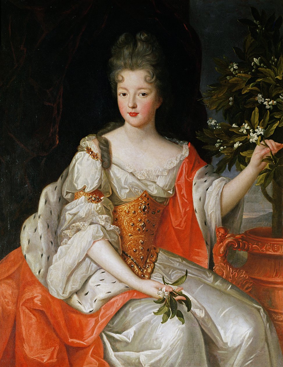 Louise-Francoise de Bourbonin (1673-1743) muotokuva 1600-luvun lopulla tekijältä French School