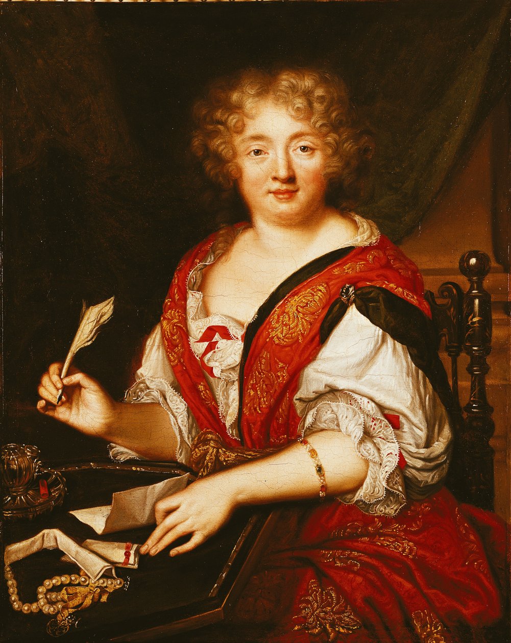 Madame de Sevignen muotokuva kirjoittaminen tekijältä French School