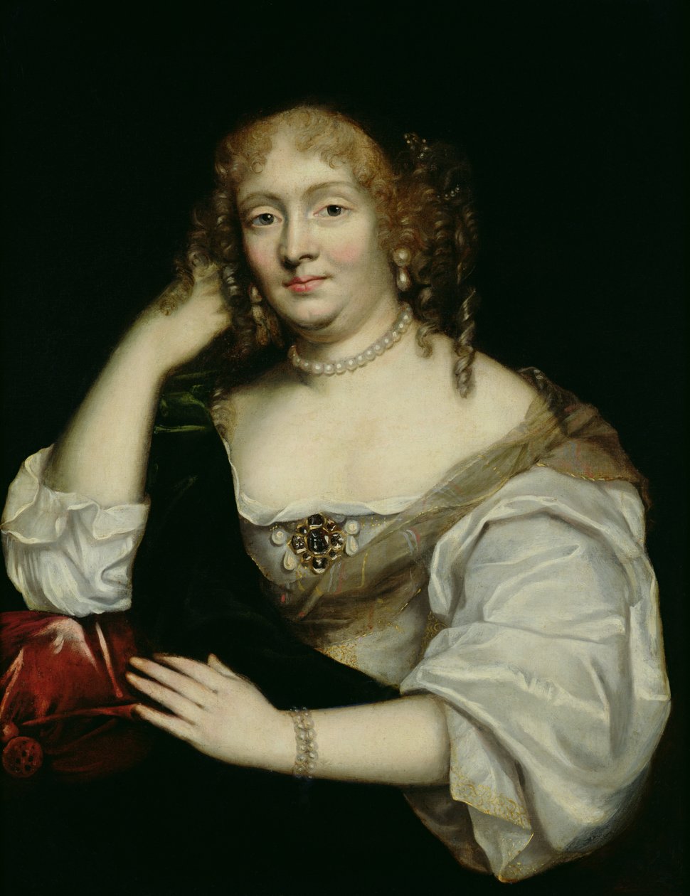 Muotokuva Marie de Rabutin-Chantal (1626-97) Marquise de Sevigne, vuoden 1670 jälkeen. tekijältä French School