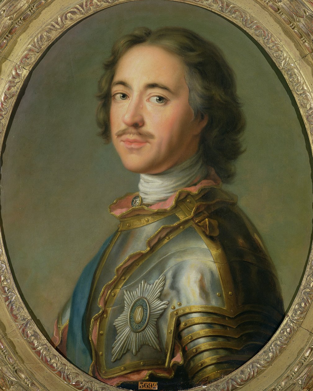 Pietari Suuren muotokuva (1672-1725) tekijältä French School