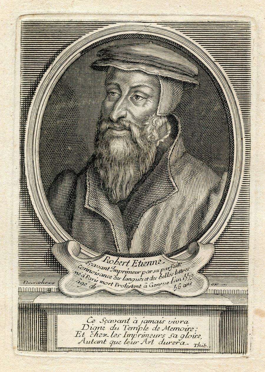 Robert Estiennen muotokuva, 1559 tekijältä French School