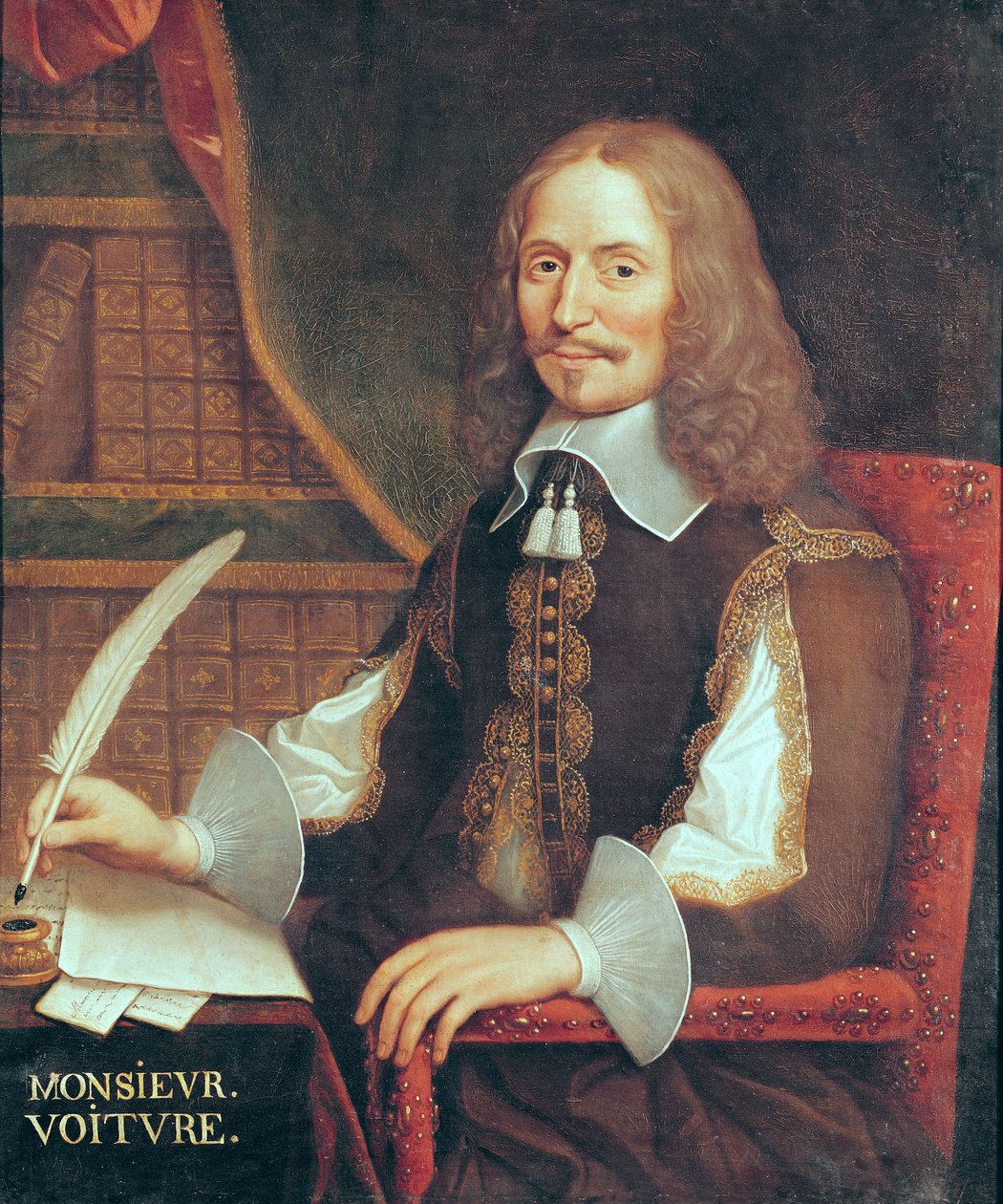 Vincent Voituren (1598-1648) muotokuva tekijältä French School