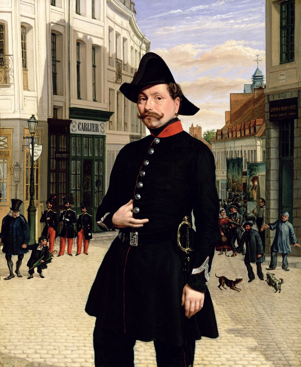 Muotokuva poliisista Douaissa vuonna 1848 tekijältä French School