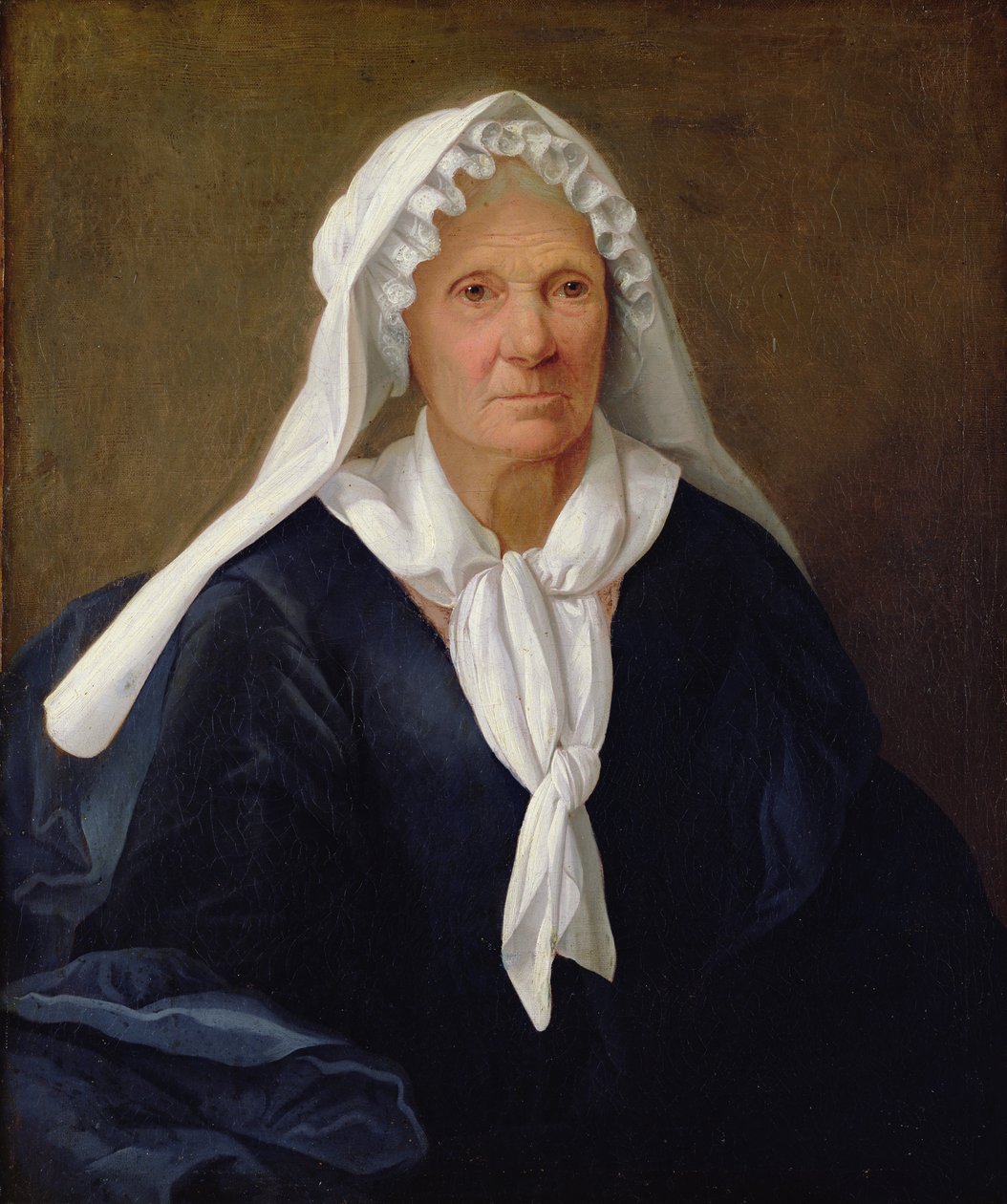 Vanhan naisen muotokuva, n. 1781 tekijältä French School