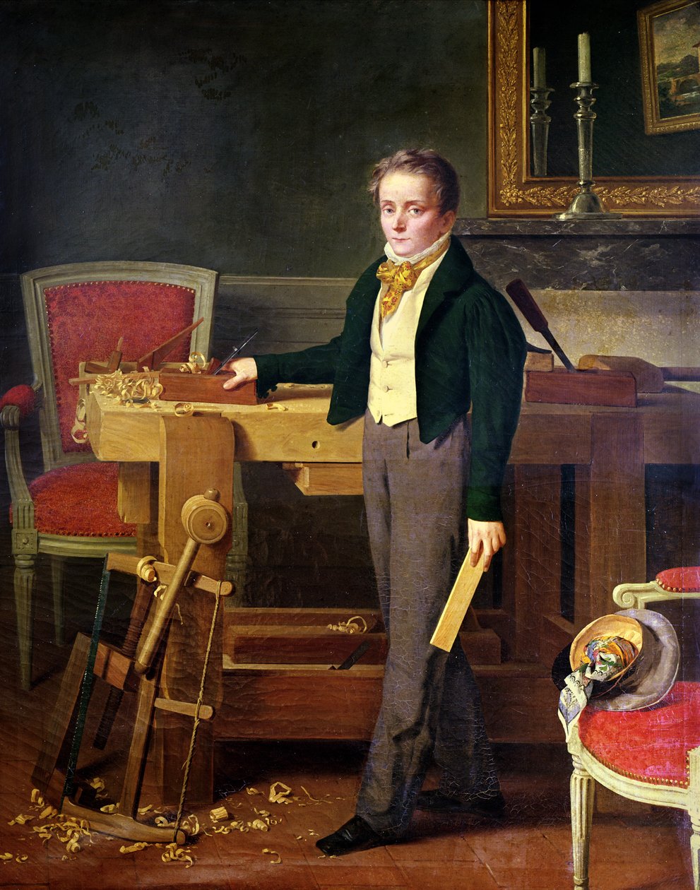 Muotokuvan oletettiin olevan Alfred de La Chaussee tekijältä French School