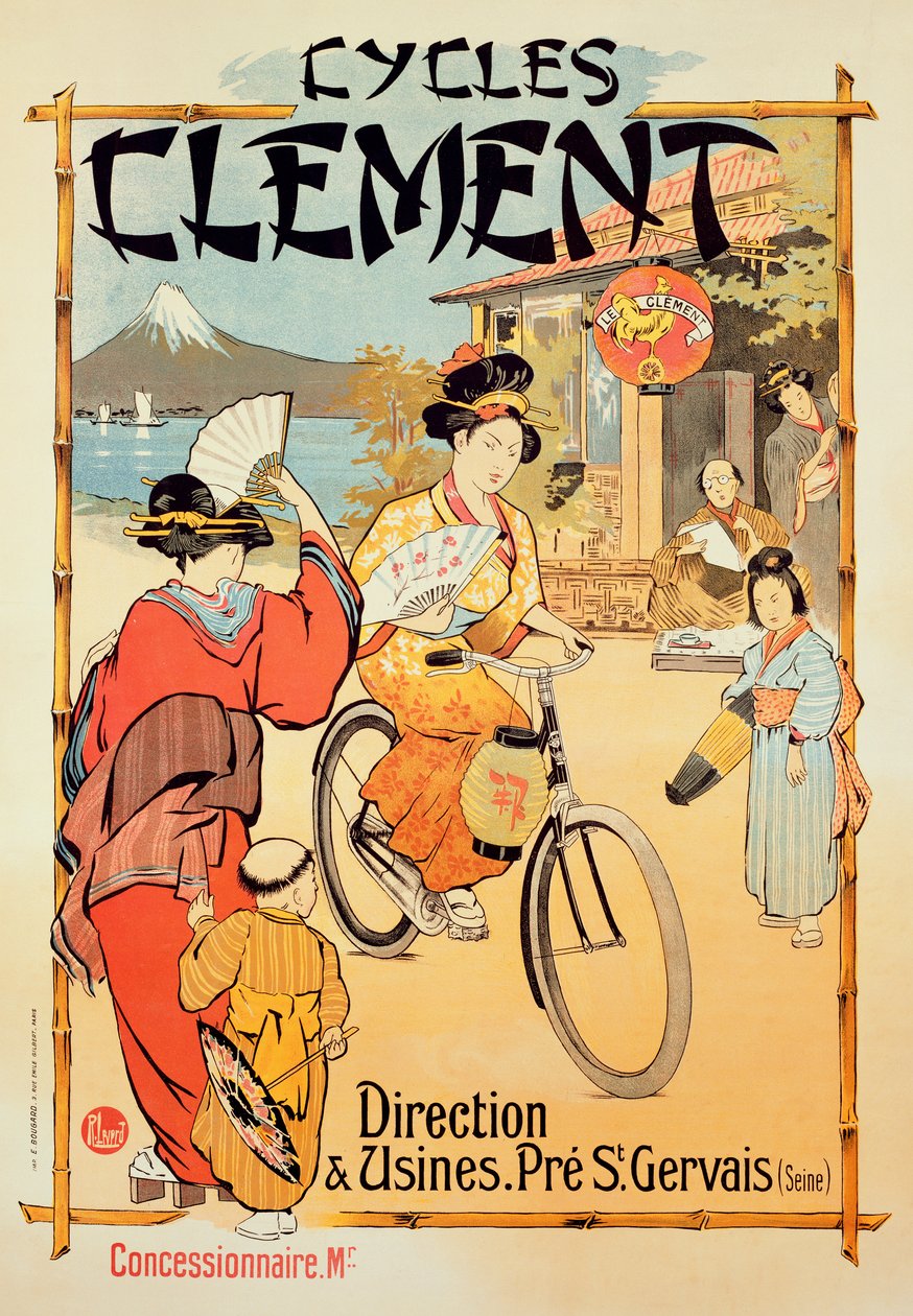 Julistemainos "Cycles Clement", Pre Saint-Gervais tekijältä French School