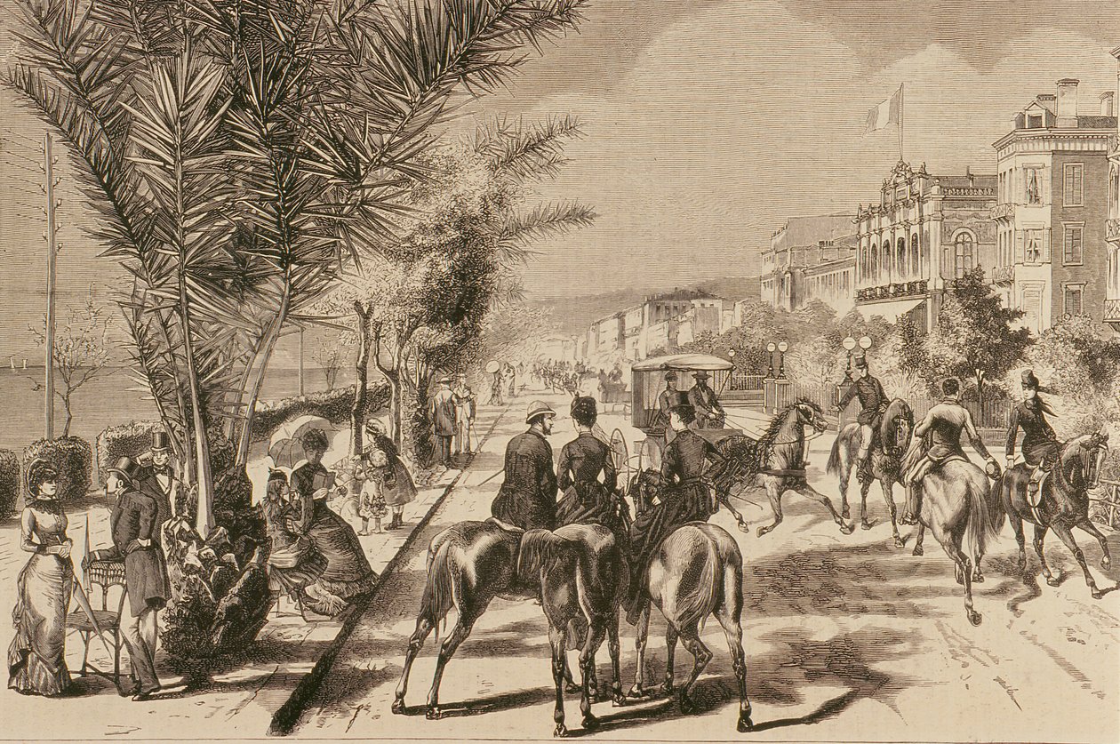 Promenade des Anglais, Nizza, 1880 tekijältä French School