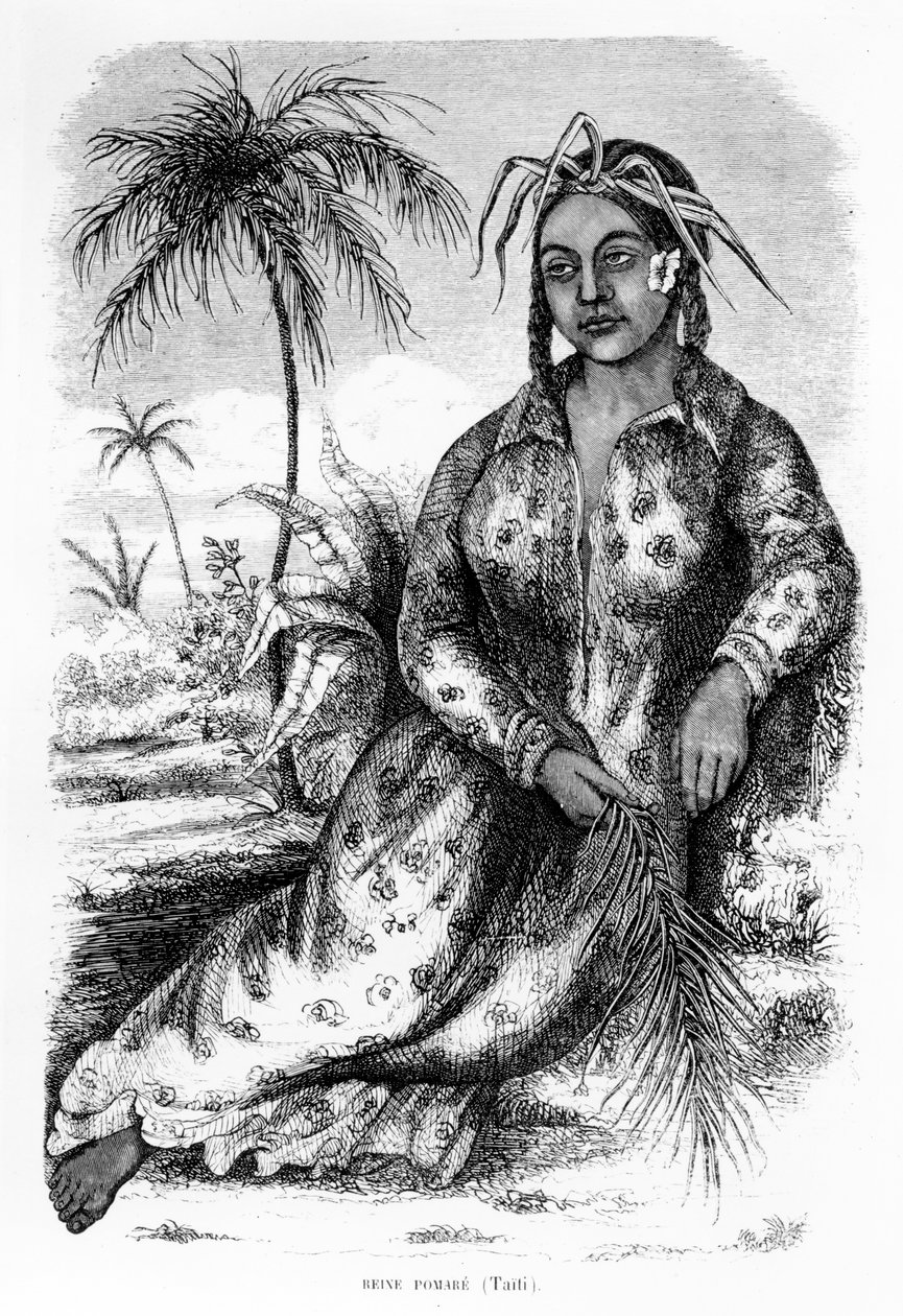 Reyna Pomare IV ng Tahiti, ilustrasyon mula sa 